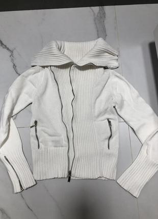 Topshop white zip up hoodie hotsell