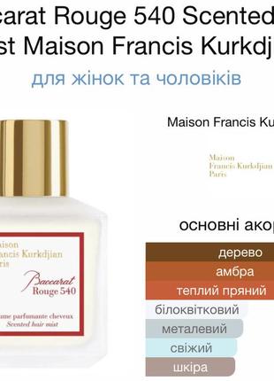 Maison Francis Kurkdjian scented hair mist