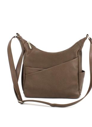 Повседневная женская сумка voila 0-584218 коричневая2 фото
