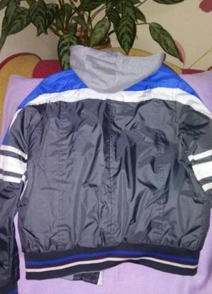 Куртка осенняя двухвыворотка, подростковая2 фото
