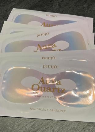 Petitfee aura quartz hydrogel eye zone mask гидрогелевая маска для кожи вокруг глаз