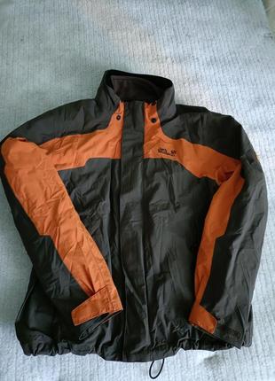 Треккiнгова утеплена осiнь-зима оригинал чоловiча outdoors куртка jacket jack wolfskin з родним  пiдкладом