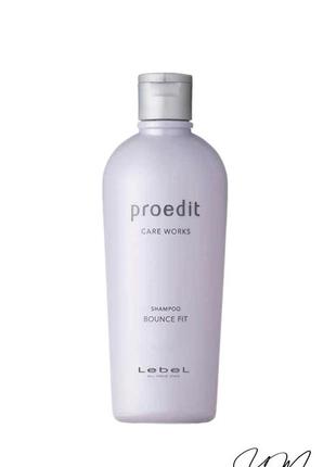 Шампунь для пошкодженого волосся lebel proedit bounce fit shampoo (300 ml)1 фото