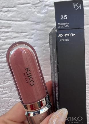 Блиск для губ з тривимірним ефектом 3d hydra 35 kiko milano2 фото