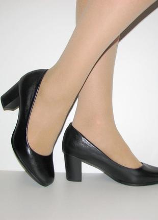 Туфли матовые черные классика маленький размер2 фото