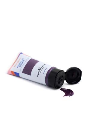 Акриловая краска глянцевая черно-фиолетовая brushme tba60064 60 мл от imdi