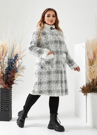 Пальто из альпаки большого размера альпака украина размеры: универсальный 50-546 фото