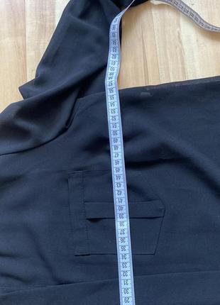 Чёрная полупрозрачная блузка5 фото