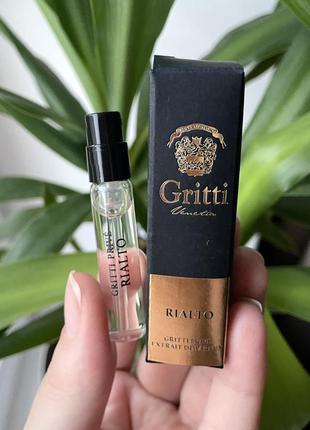 Gritti extrait de parfum rialto пробник