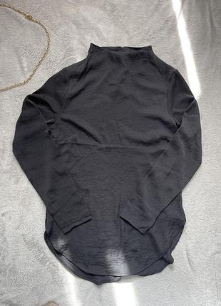 Черная блуза рубашка h&m