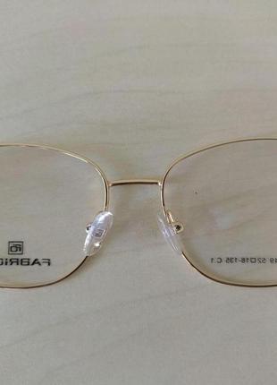 Жіноча оправа для окулярів, металева  fabricio ff-249,  c1,  52-18-1357 фото