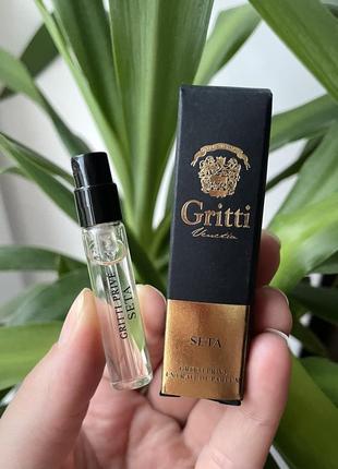 Gritti extrait de parfum seta пробник ниша