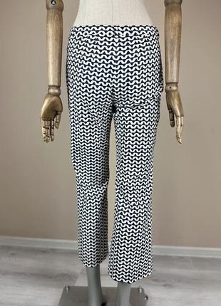 Max mara брюки геометрический принт прямые клеш классические брюки джинсы коттон новая коллекция7 фото