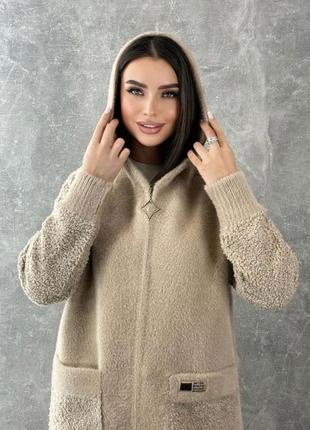 Кардиган из  альпаки украина размеры: универсальный 48-546 фото