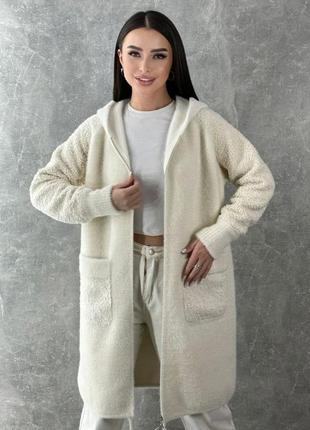 Кардиган из  альпаки украина размеры: универсальный 48-544 фото