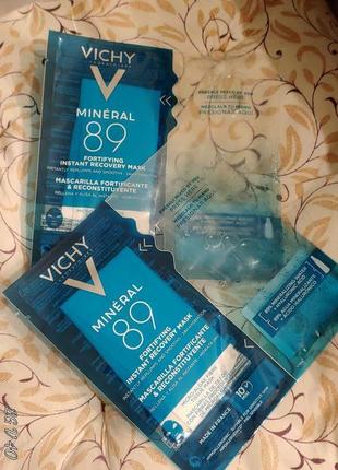 Vichy mineral 89 fortifying recovery mask експрес-маска на тканинній основі з мікроводоростей