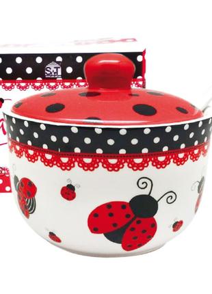 Цукорниця з ложкою 450 мл сонечко 2242-17