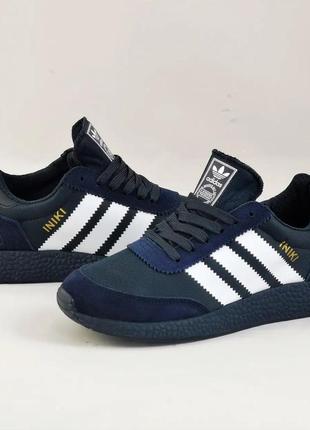 Кроссовки ad!das iniki runner boost синие женские адидас (размеры: 37,40)6 фото