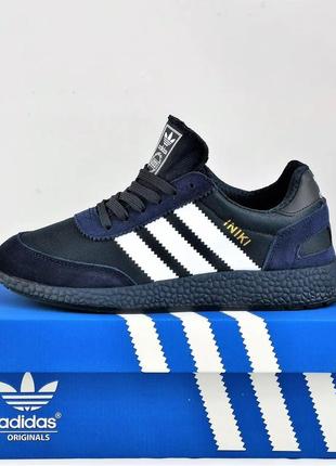 Кроссовки ad!das iniki runner boost синие женские адидас (размеры: 37,40)4 фото