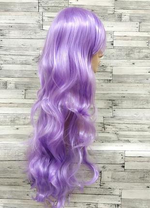 3504 парик волнистый светло-фиолетовый3 фото