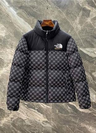 Куртка пуховая tnf gucci черная