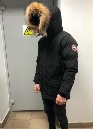 Куртка парка пух пуховик в стилі canada goose