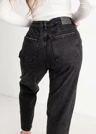 Батальные женские джинсы-мом на байке2 фото