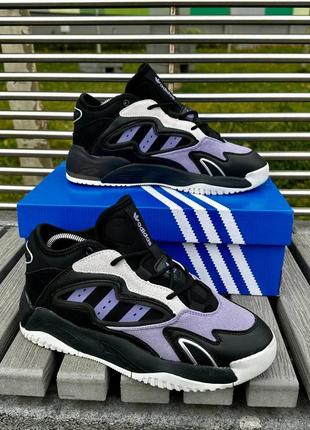 Мужские кроссовки фиолетовые adidas streetball