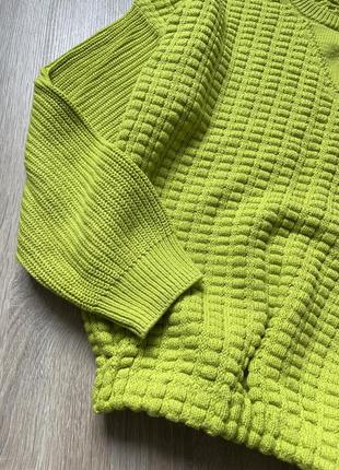 Яскравий салатовий светр світшот4 фото