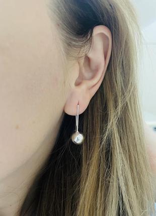 Серебряные серьги 925 проба (серебро, серебро)