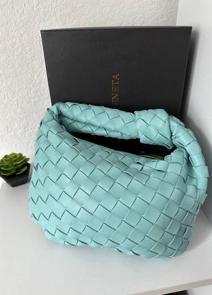 Женская сумка боттега венета синяя bottega veneta blue1 фото