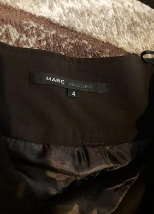 Дизайнерская итальянская юбка плиссе с шерстью цвет черный шоколад marc jacobs2 фото