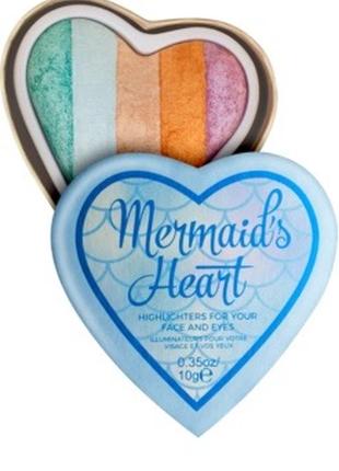 Хайлайтер tarte mermaids heart highlighter for your face and eyes2 фото