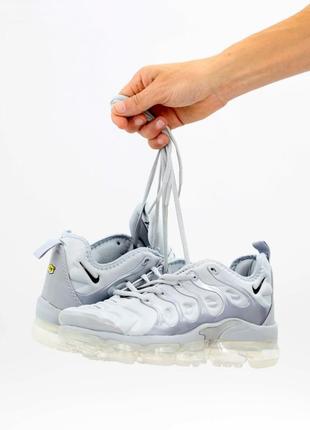 Мужские кроссовки nike vapormax plus grey white 42-43