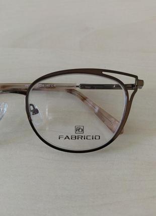 Жіноча оправа для окулярів  fabricio ff241,  c4, металева 52-18-1409 фото