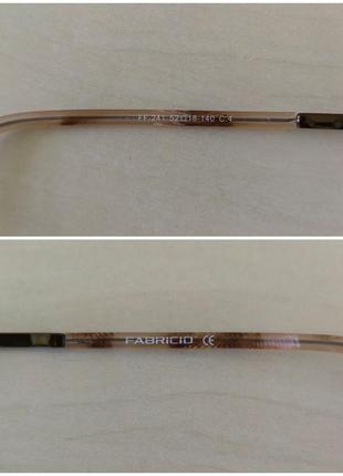 Жіноча оправа для окулярів  fabricio ff241,  c4, металева 52-18-14010 фото