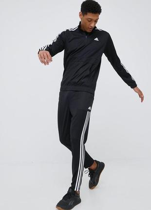 Спортивный костюм adidas aeroready tricot quarter-zip black1 фото