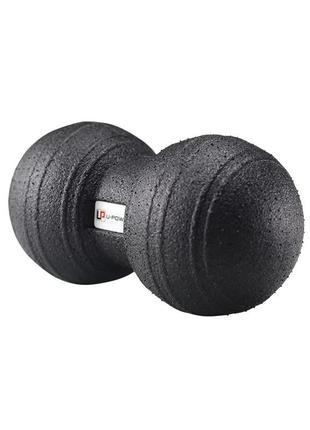 Масажний м'яч подвійний u-powex epp foam peanut ball (d8*16cm.) black2 фото