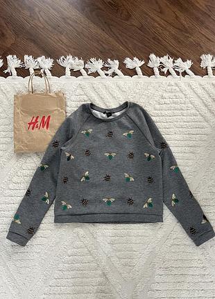 Красивый свитшот h&amp;m на девочку 10-12 лет