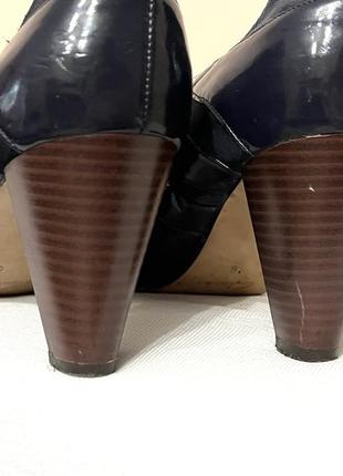 Замшеві туфлі на каблуку 39, 25-25,5см ✔️натуральна шкіра7 фото