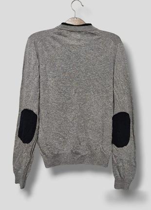 Классный мужской пуловер шерсть кашемир классическая теплая кофта базовый свитер4 фото
