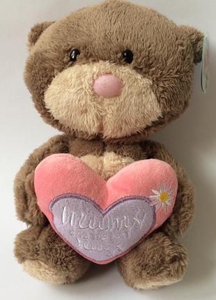 Великий плюшевий ведмідь із серцем mum мам