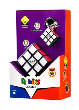 Набір головоломок 3х3 rubik's та брелок 3х3 rubik's6 фото