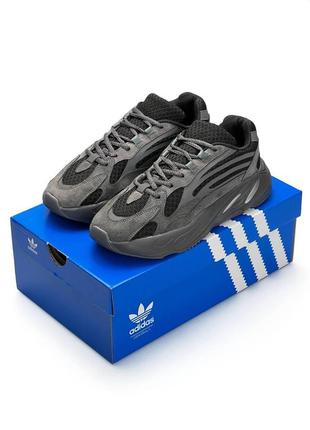 Мужские кроссовки  adidas yeezy boost 700 v2 all black7 фото