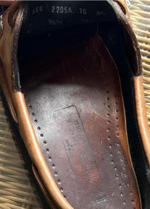 Кожаные туфли лоферы marks &amp; spencer оригинальные синие5 фото