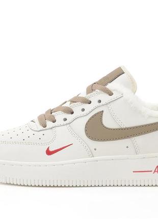 Жіночі зимні кросівки найк форс, nike air force 1 low winter, женские кроссовки найк зимние с мехом9 фото