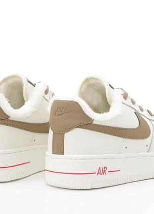 Жіночі зимні кросівки найк форс, nike air force 1 low winter, женские кроссовки найк зимние с мехом3 фото