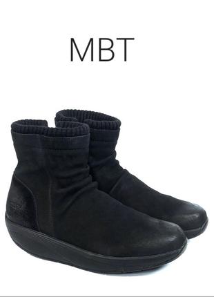 Шкіряні ортопедичні жіночі черевики mbt colori black donna оригінал