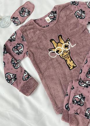 Пижама флис махра для девочки турецкого производителя 🤍