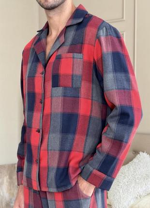 Теплая мужская пижама, домашняя одежда5 фото